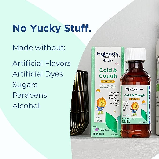 Hyland's Naturals Kids Cold & Cough Daytime 4 fl oz. - Image 2