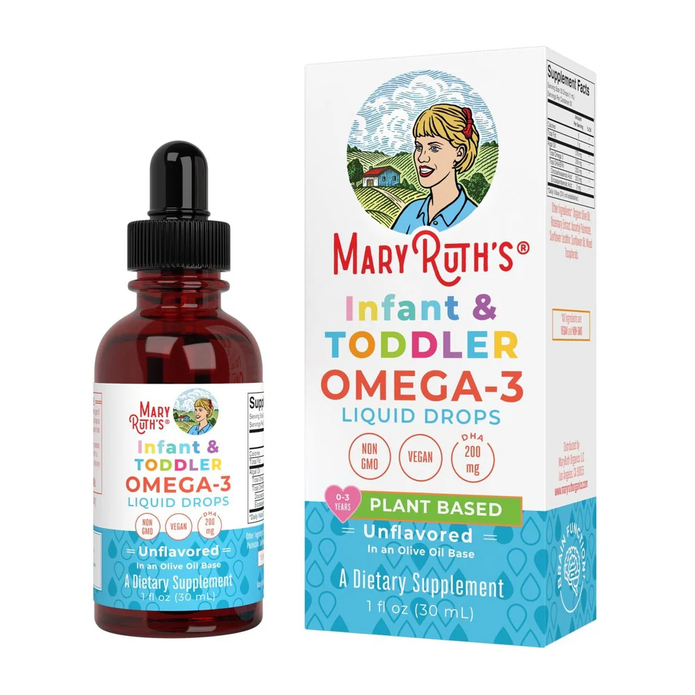 Mary Ruth's Infant & Toddler Omega-3 Liquid, Unflavored, 1oz - Image 3