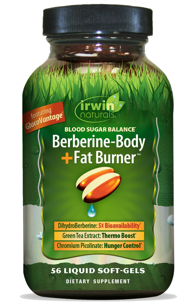 Irwin Berberine Body Fat Burner Liquid Softgels 56ct