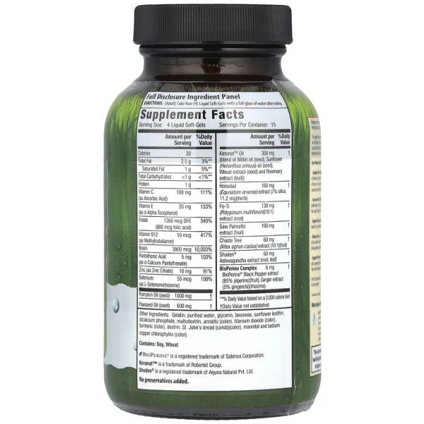 Irwin Hair Follide Stimulators Softgels 60ct - Image 2