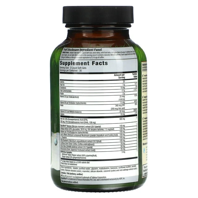Irwin Naturals Healthy Brain All-Day Focus Softgels 60ct - Image 2