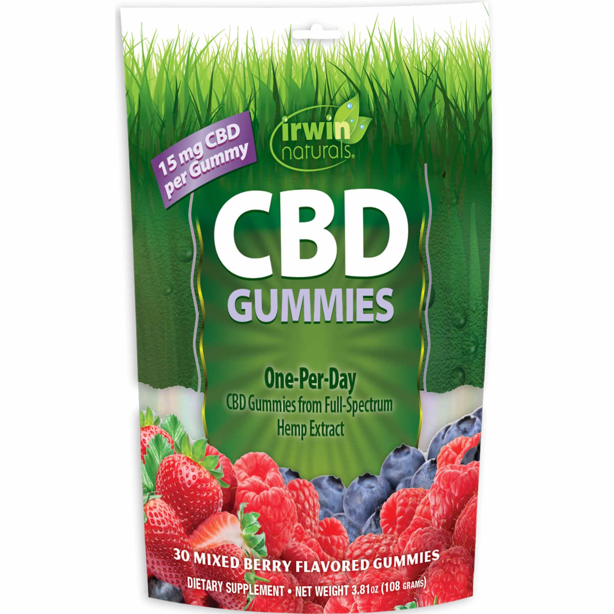 Irwin Naturals CBD Mixed Berry Gummies 30ct