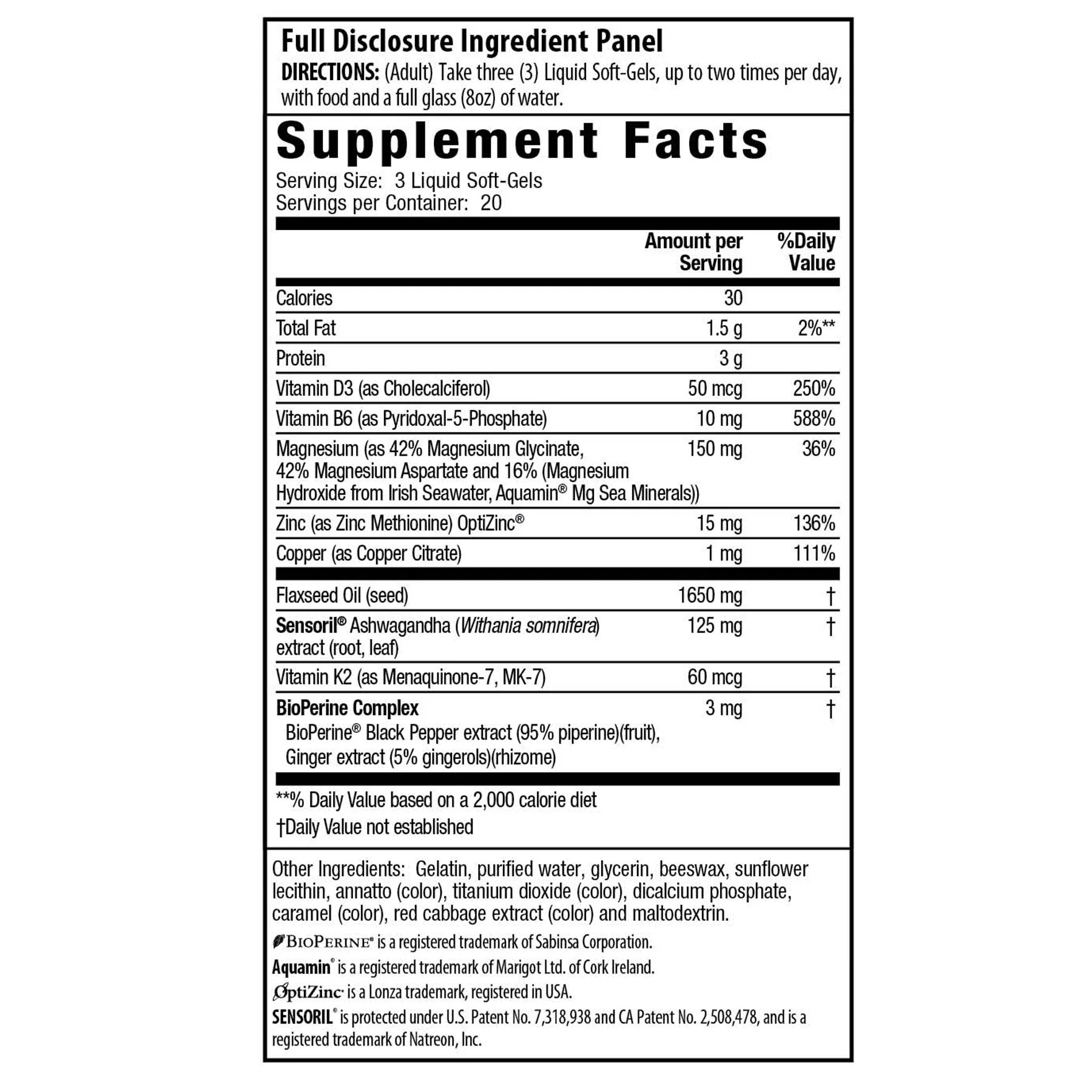 IRWIN NATURALS MAGNESIUM+ASHWAGANDHA, 60 LIQUID SOFT GELS - Image 3