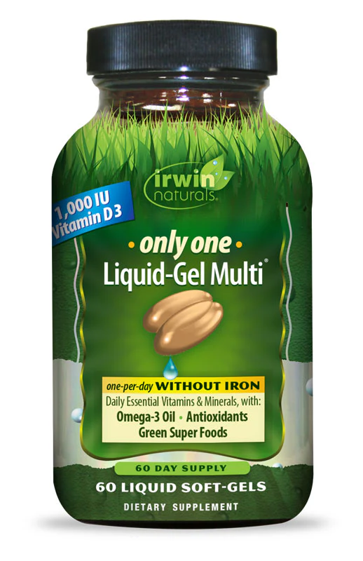 Irwin Naturals Only One Liquid-Gel Multi Without Iron