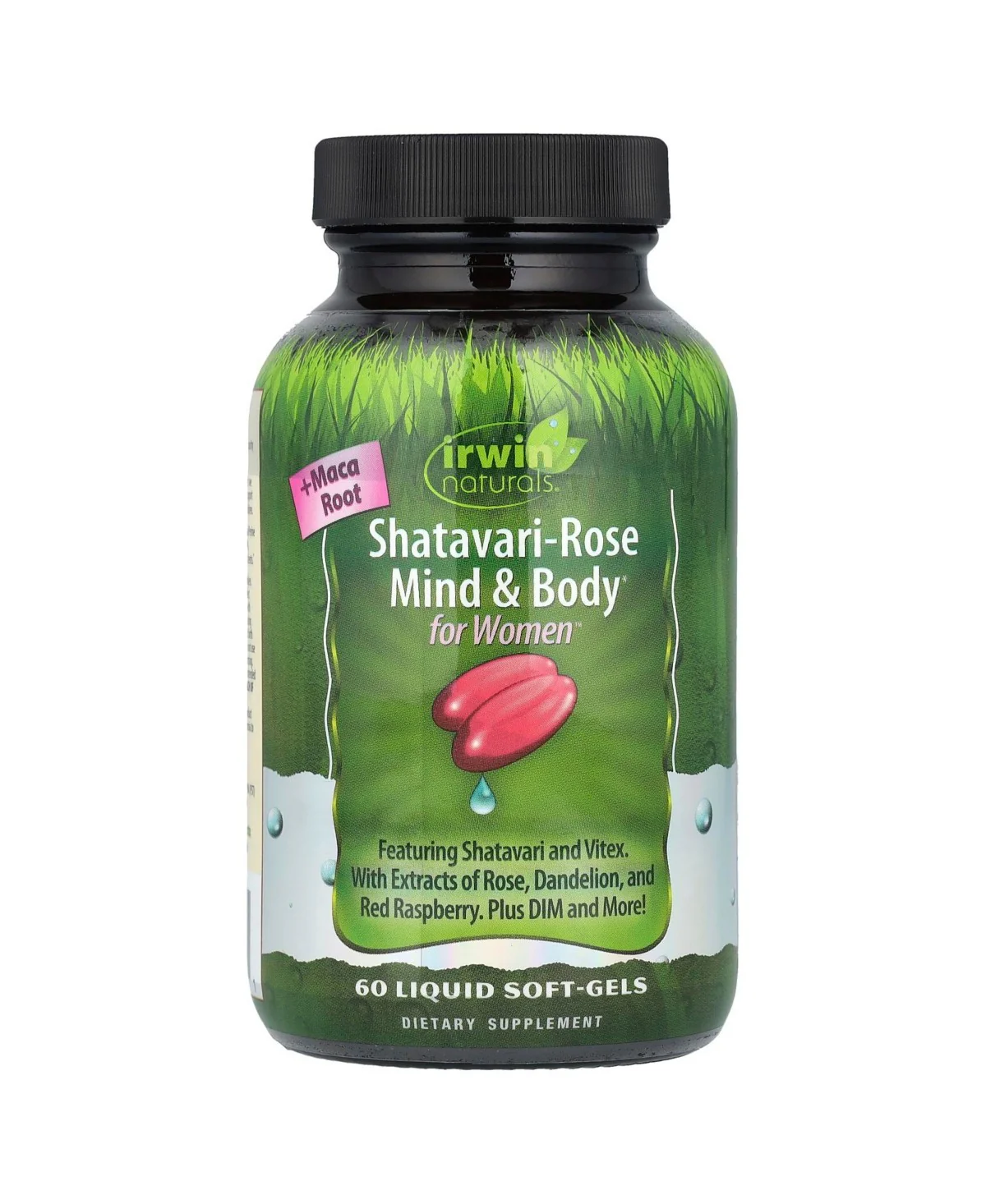 Irwin Naturals Shatavari-Rose for Women, 60 Softgels - Image 2