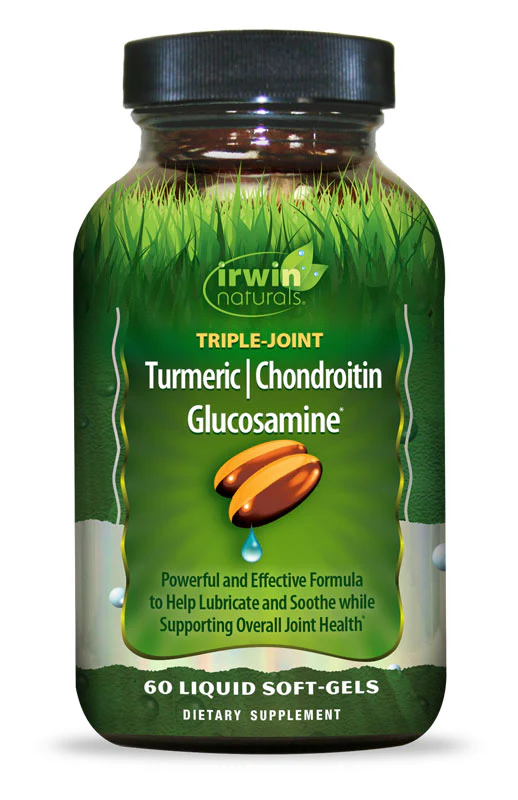 Irwin Naturals Triple-Joint Turmeric Chondroitin Glucosamine 60 Softgels