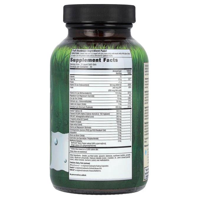 Irwin Testosterone Up Men 60+ Liquid Softgels 60ct - Image 2