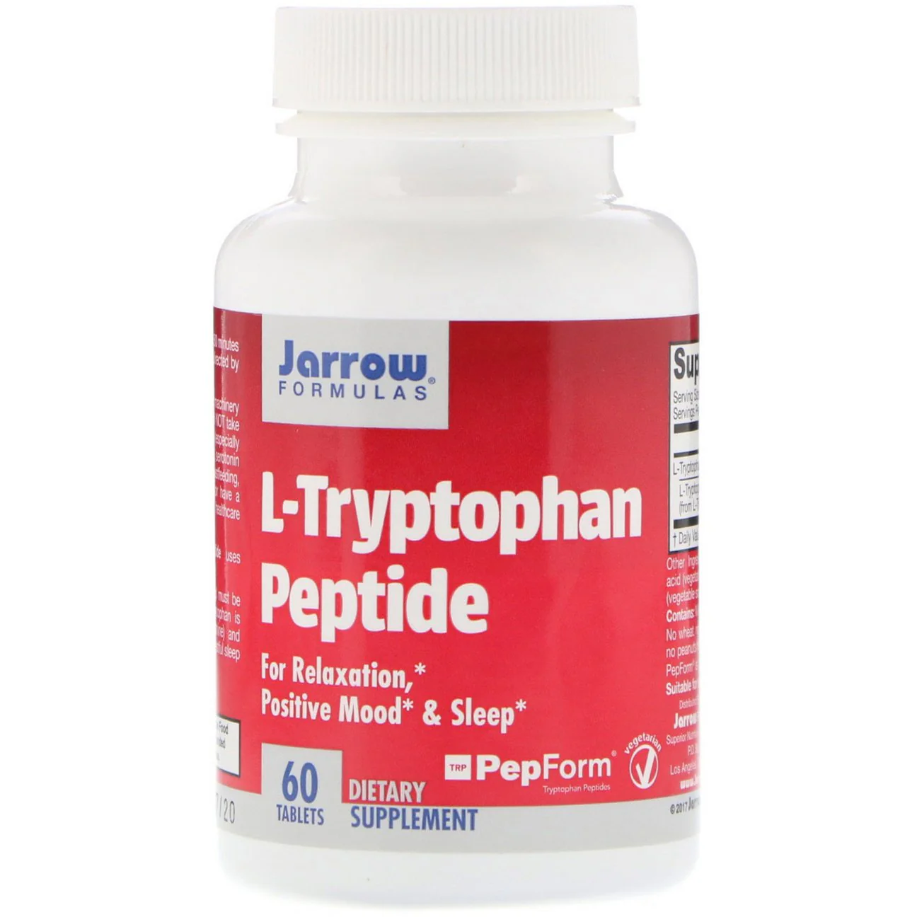 Jarrow Formulas Ultra Jarro L-Tryptophan Tablets