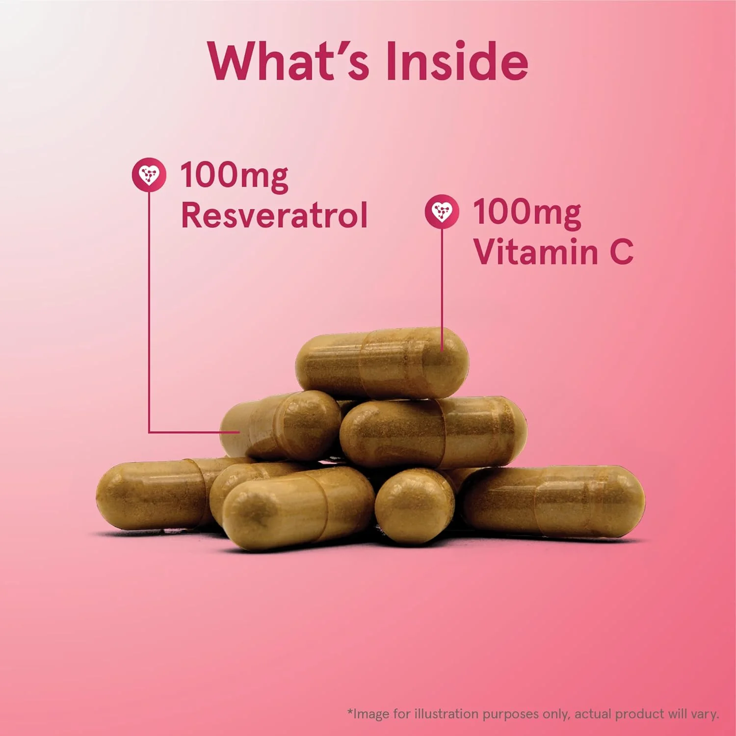 Jarrow Formulas Resveratrol 100 mg Vegetable Capsules - Image 2