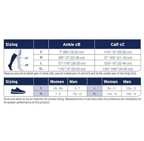 Jobst Activa Anti-Embolism 18 MmHg Compression Socks Knee High Closed Toe, White, Medium - Image 4