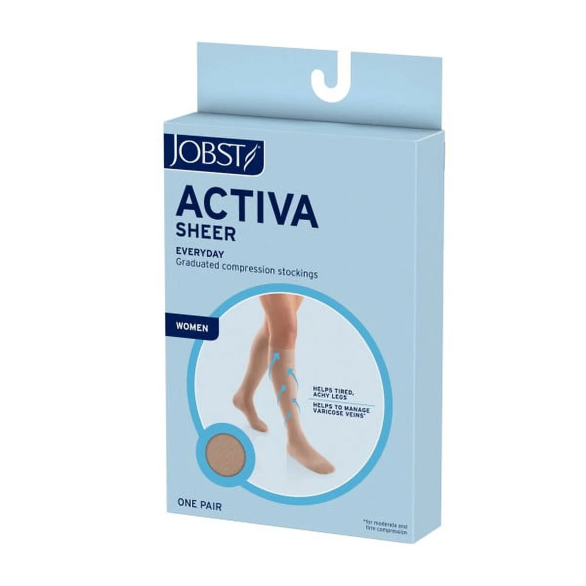 Jobst Activa Sheer Knee High 15-20 Sun Bronze - Image 3