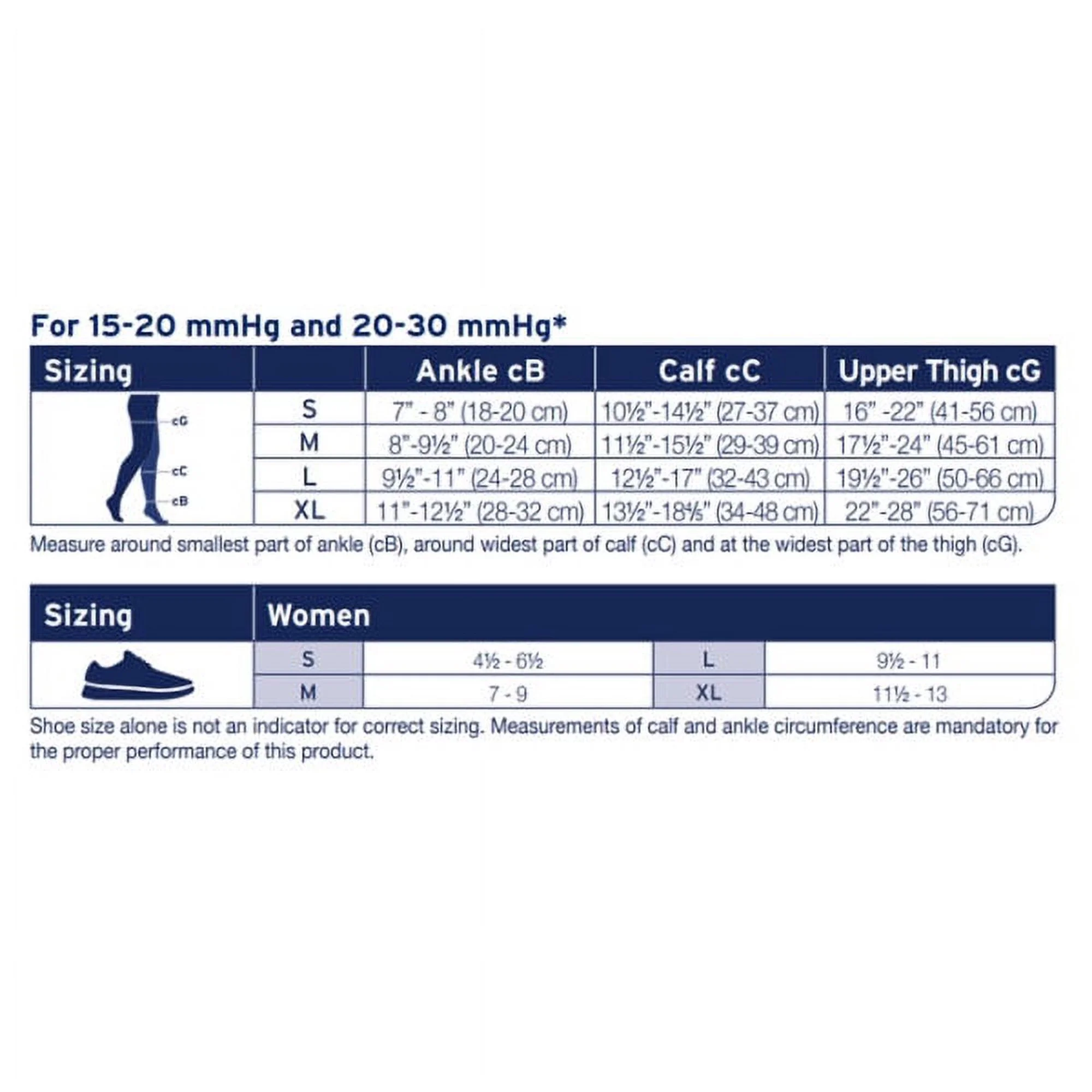 Jobst Activa Sheer Knee High 8-15 Closed Toe Black - Image 2