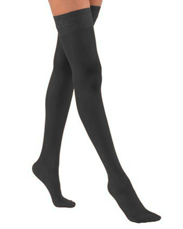 Jobst Activa Sheer Thigh High 15-20 Closed Toe Black