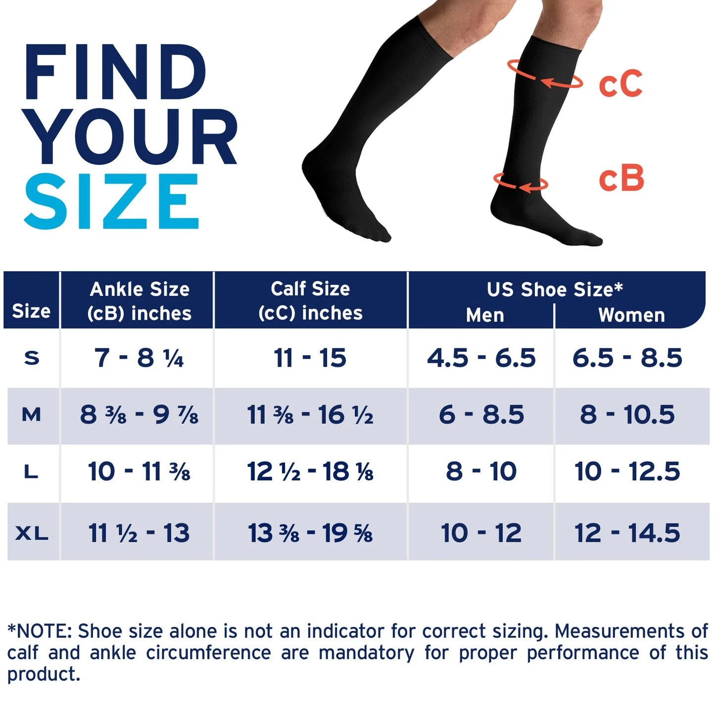 Jobst For Men Casual Knee High Closed Toe 15-20 Black - Image 2