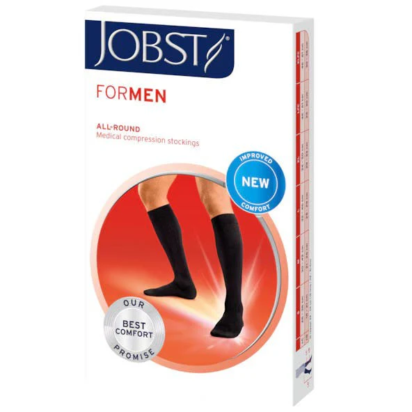 Jobst for Men Knee Softfit 20-30 Closed Toe Navy XL