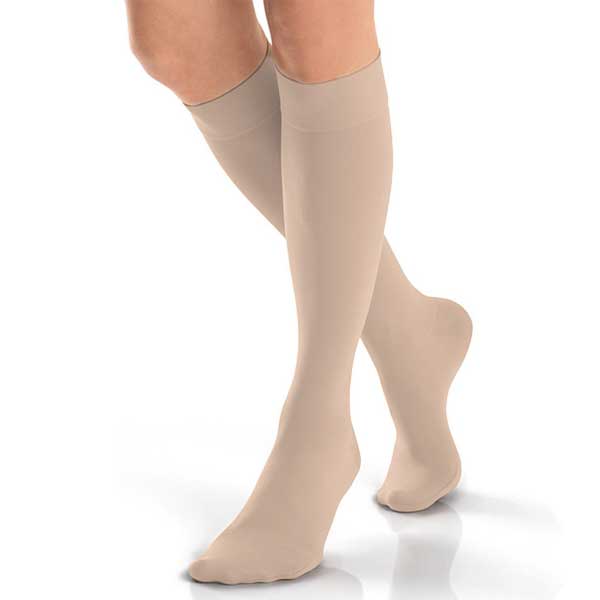 Jobst Opaque 30-40 MmHg Extra Firm Natural XL Regular Closed Toe Regular Men and Women's Opaque Knee High - 115285