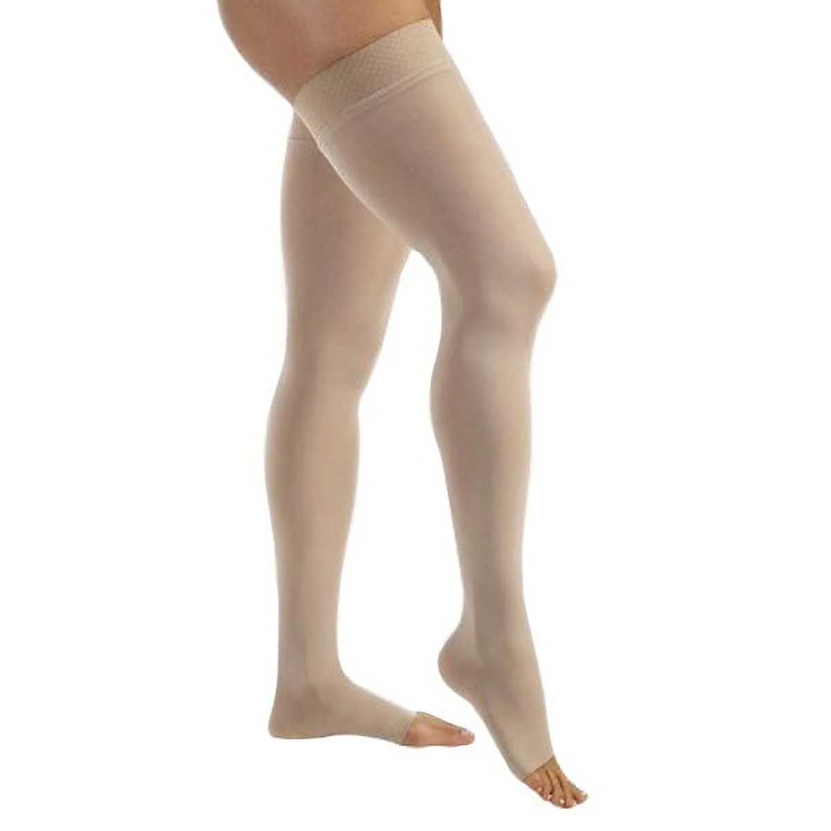 Jobst Relief Thigh High Dot Band Open Toe 15-20 Beige XL