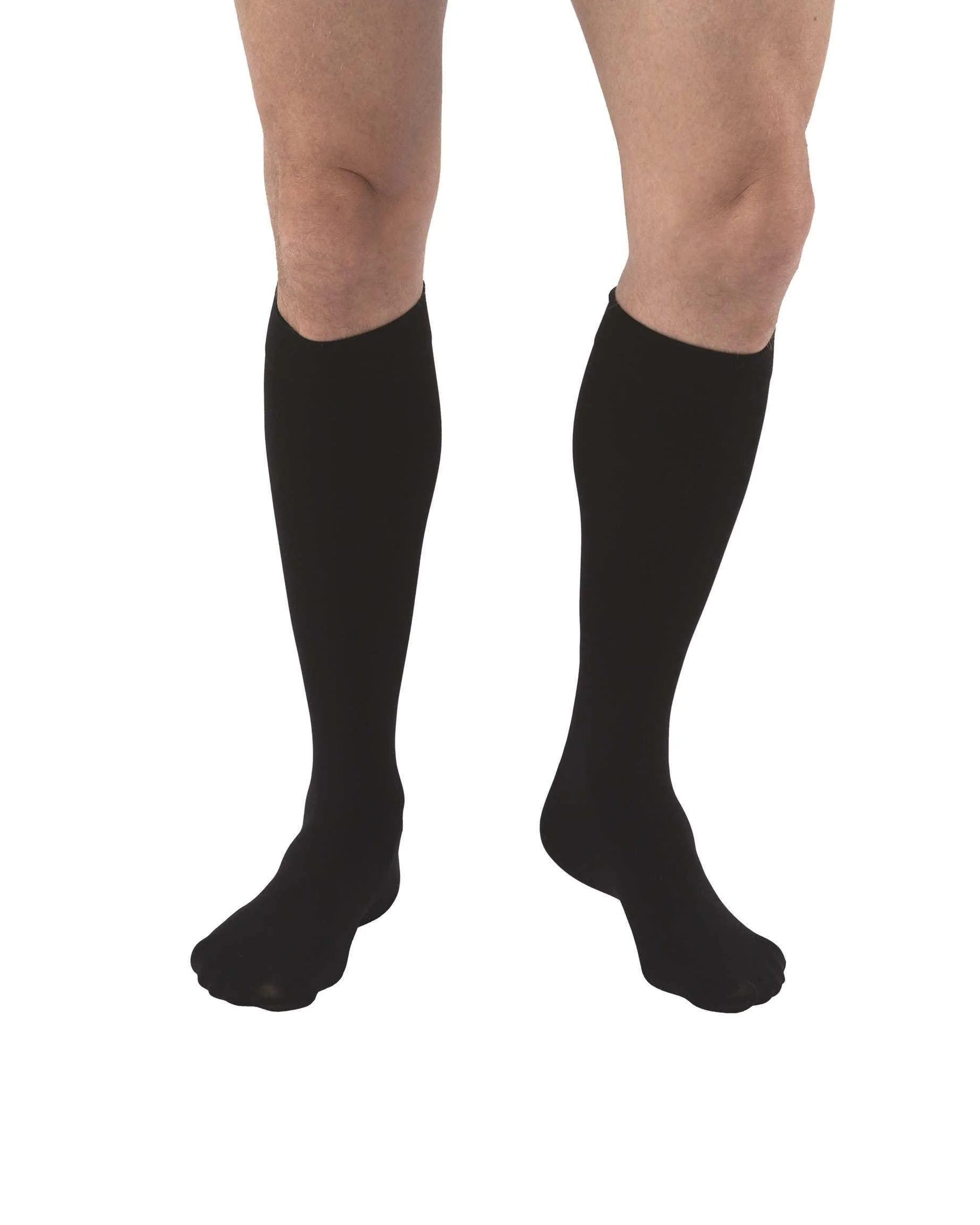 Jobst Relief Compression Stockings 30-40 MmHg Knee High Silicone Dot Band Closed Toe Black X-Large