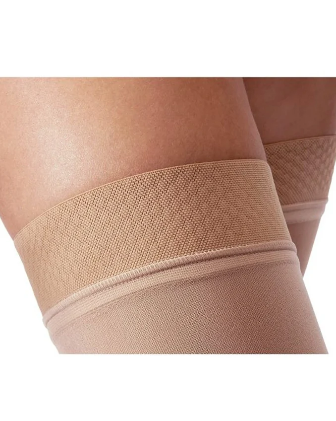 Jobst Relief Thigh High Open Toe 20-30 With Silicone Band Beige - Image 2