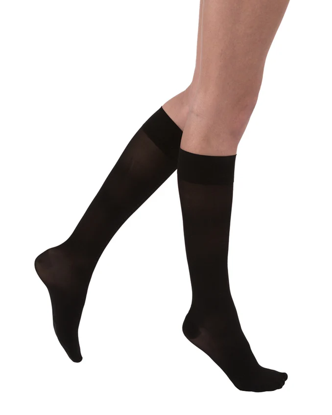 Jobst Ultrasheer Knee High Closed Toe 15-20 Black L