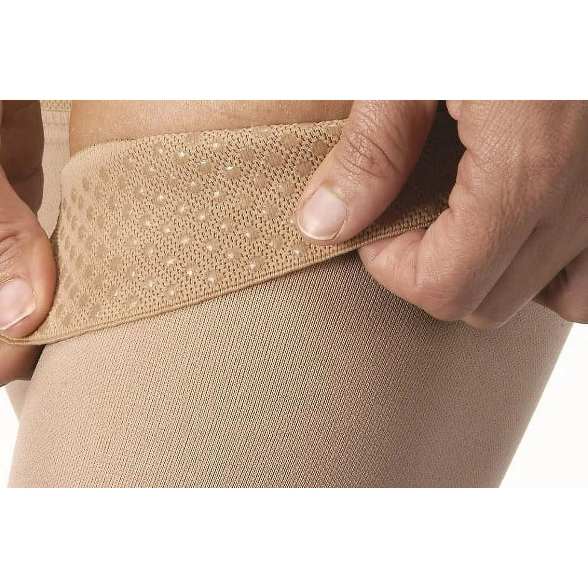 Jobst Ultrasheer Thigh High Closed Toe 15-20 With Silicone Band Bronze - Image 2