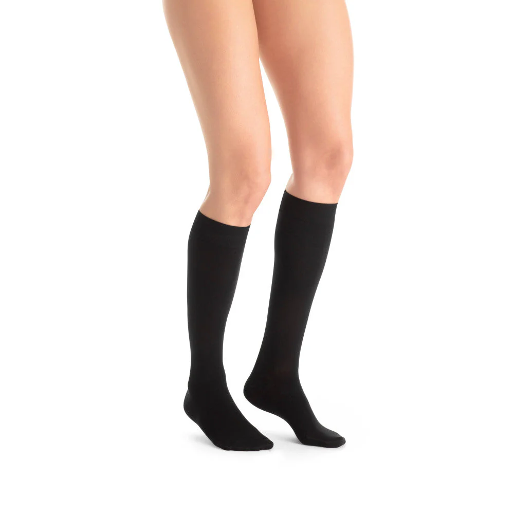 Jobst Ultrasheer Softfit Knee High Closed Toe 15-20 Black Medium