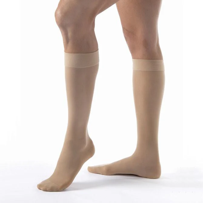 Jobst UltraSheer 20-30 MmHg Firm Support Sun Bronze Small Regular Closed Toe Regular Women UltraSheer Knee High - 119120