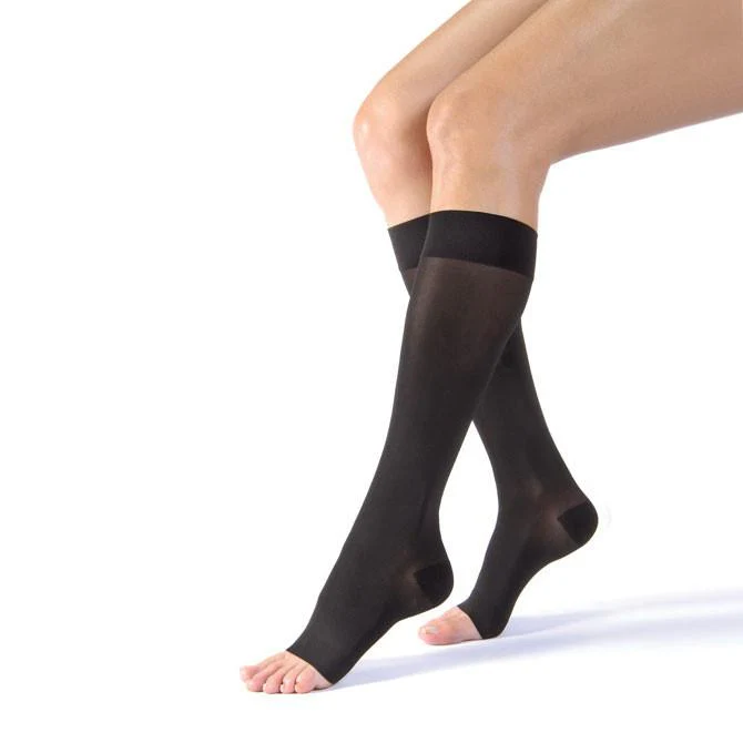 Jobst UltraSheer 20-30 MmHg Firm Support Sun Bronze XL Regular Open Toe Regular Women UltraSheer Knee High - 119127