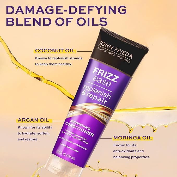 John Frieda Frizz Ease Replenish & Repair Conditioner 8.45oz - Image 2