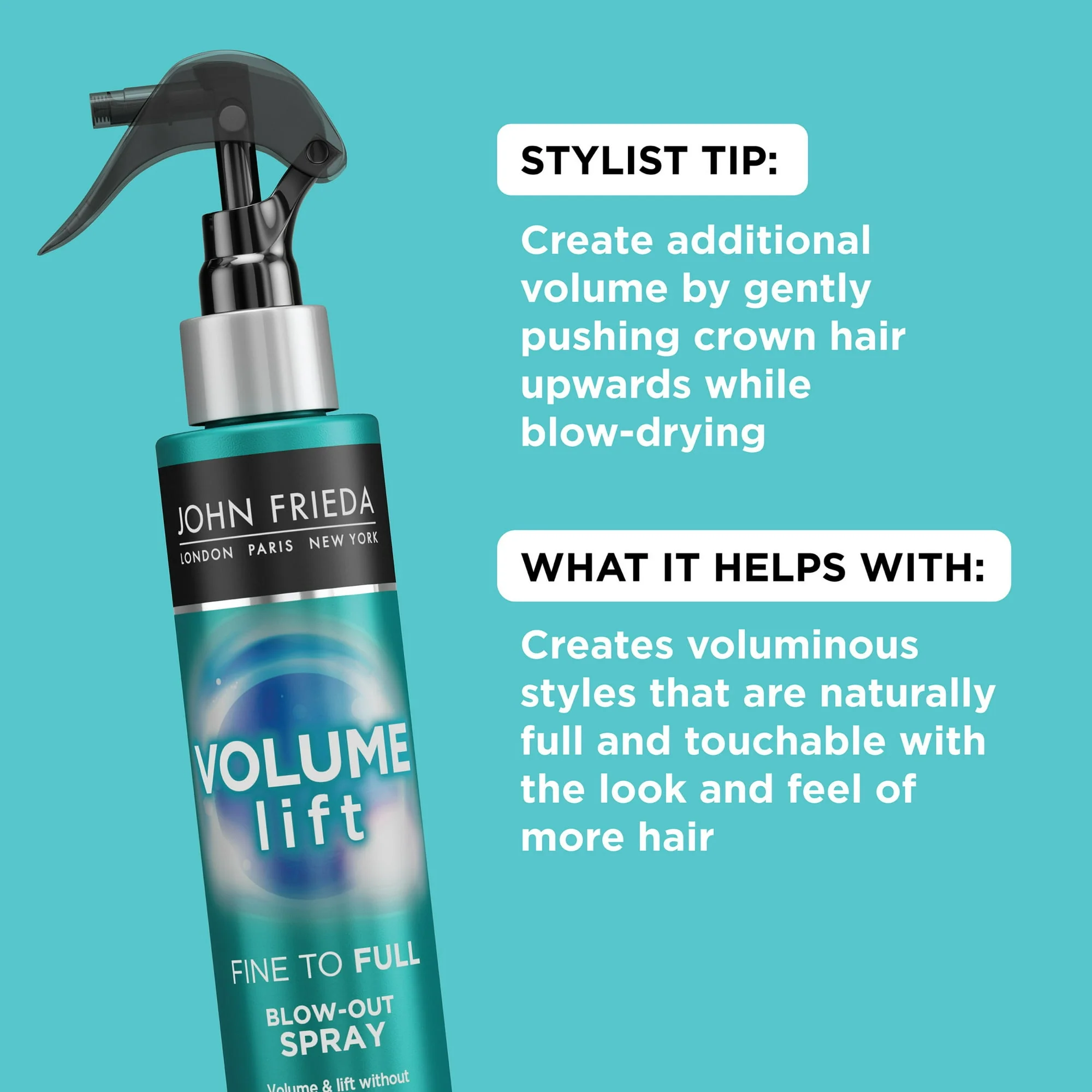 John Frieda Volume Lift Blow Out Spray 4oz - Image 2