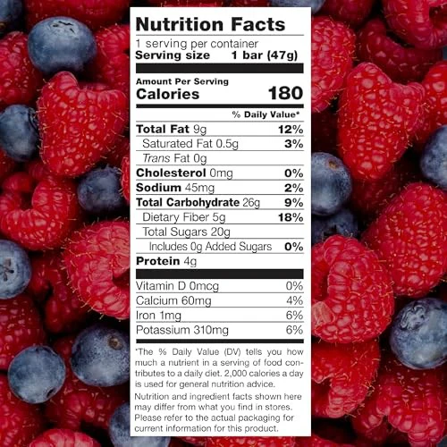 Jonesbar Organic Fruit & Nut Bar, Berries & Almond, 1.7 Oz - Image 7