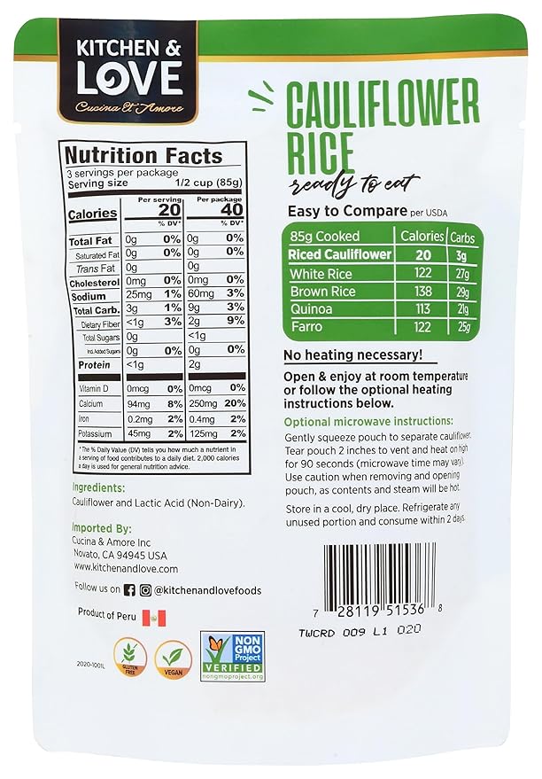 Kitchen & Love Riced Cauliflower 8oz - Image 2
