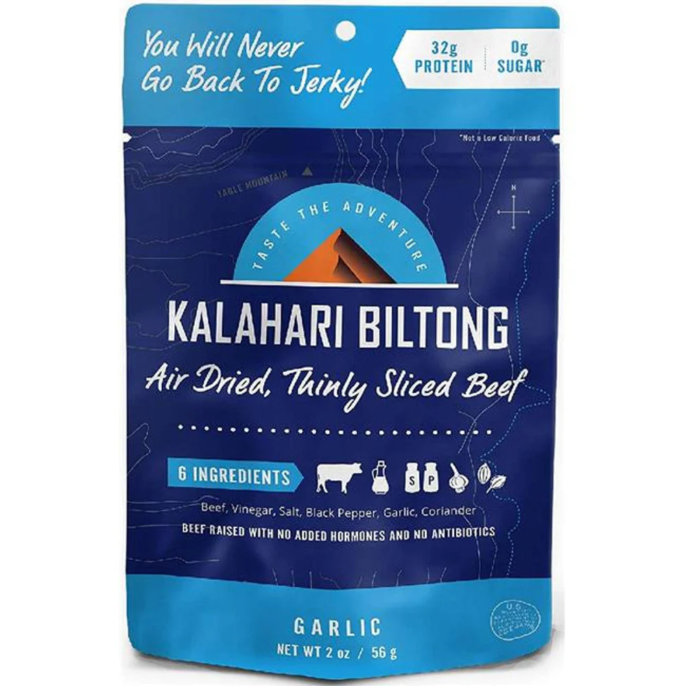Kalahari Biltong Air-Dried Thinly Sliced Beef Garlic 2 Oz - Image 2