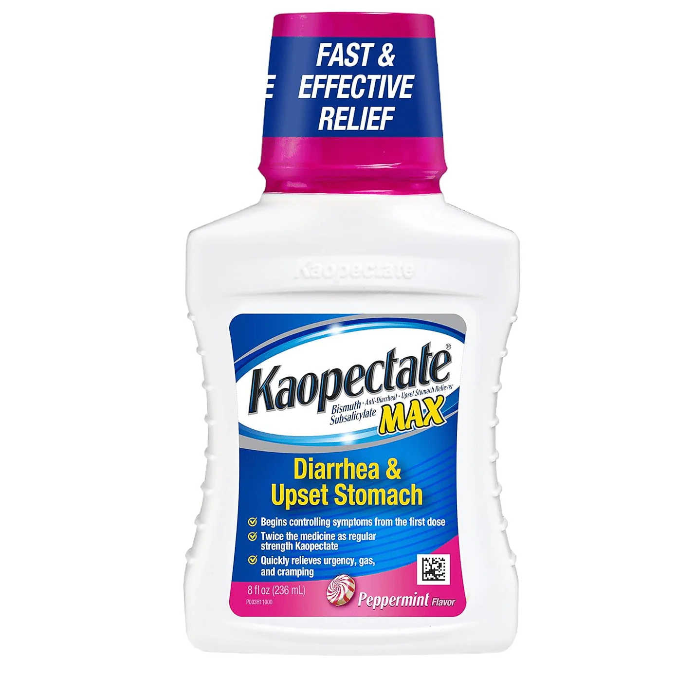 Kaopectate Anti-Diarrheal Sensitive Stomach Relief Peppermint 11oz