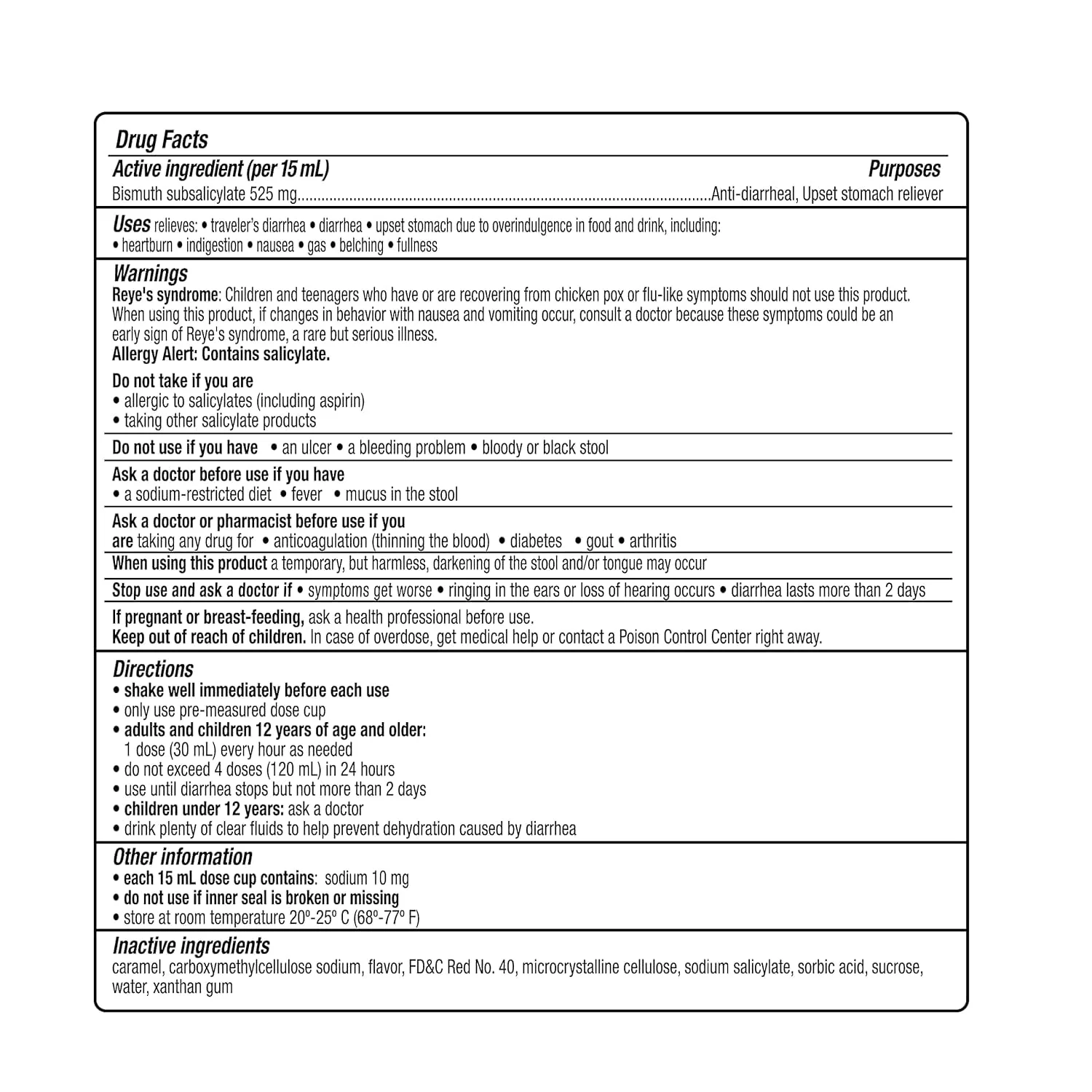 Kaopectate Anti-Diarrheal Sensitive Stomach Relief Peppermint 11oz - Image 3