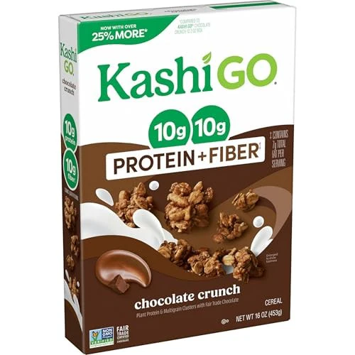 Kashi GO Cereal Protein + Fiber Chocolate Crunch 16 Oz