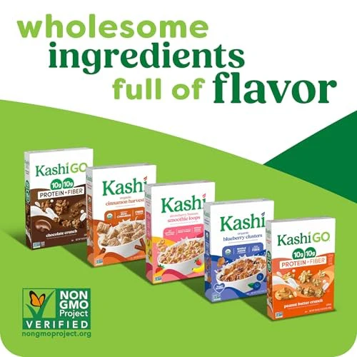 Kashi, GO, Protein + Fiber, Honey Almond Flax Crunch Cereal, 17.7 Oz - Image 7