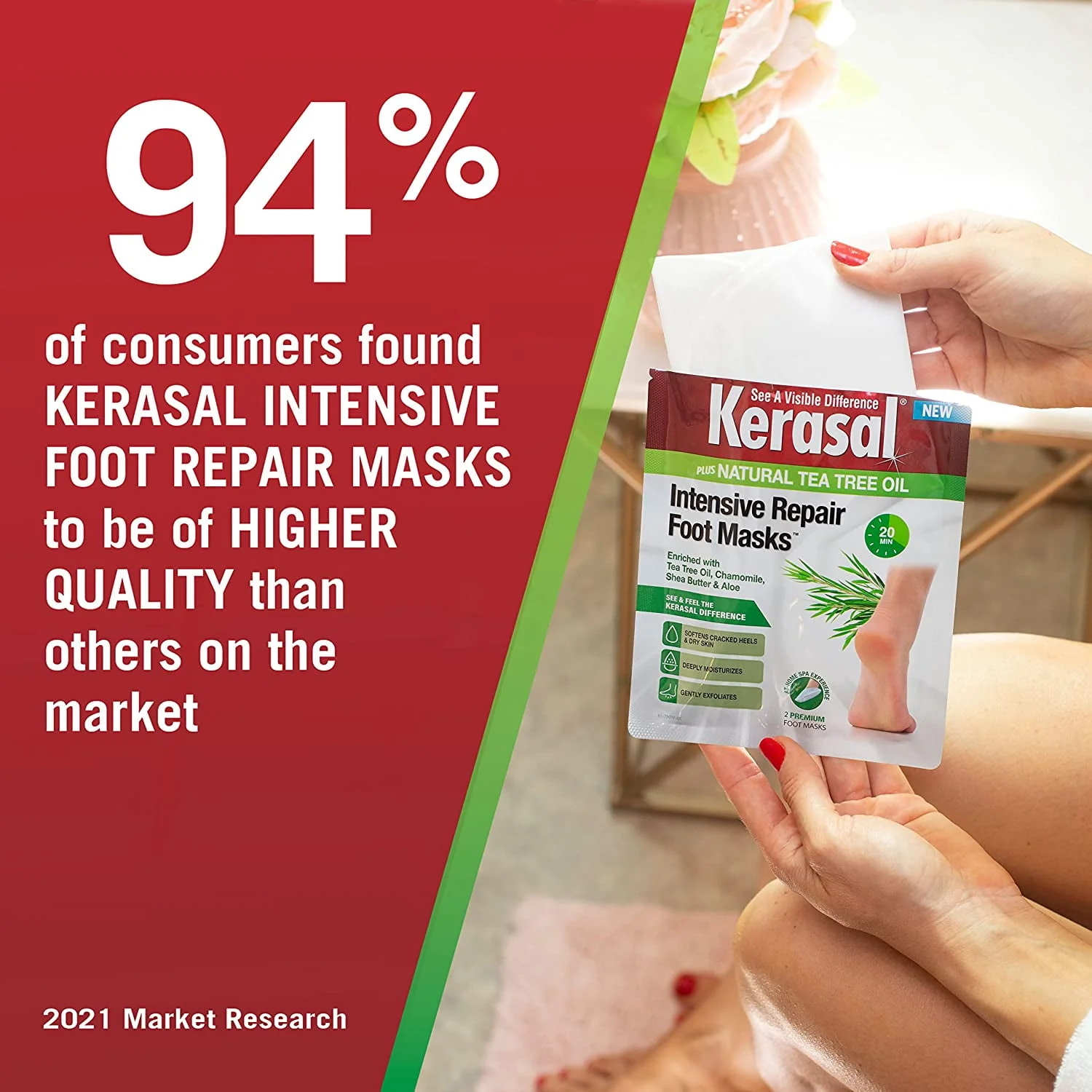 Kerasal Intesive Repair Foot Masks - Image 2