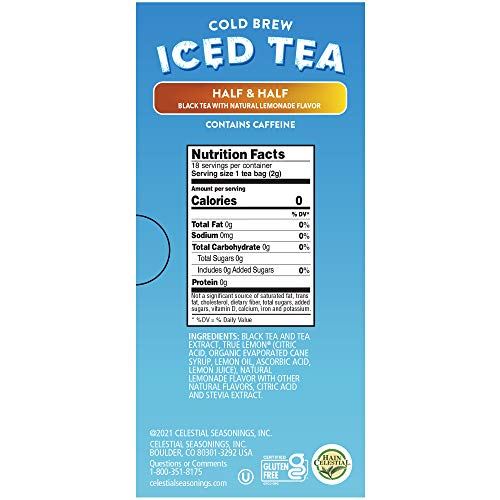 Celestial Seasonings Cold Brew Half & Half Tea, 18 Tea Bags - Image 3