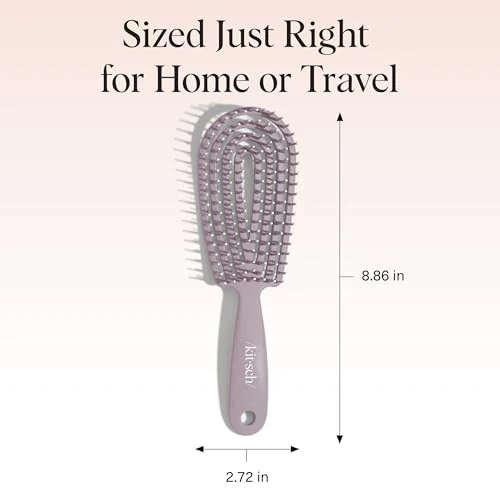 Kitsch Detangler Brush – Flexible Curly Hair Brush for Women, Men & Kids | Detangling Hairbrush with Bendable Frame and Ultra-Smooth Bristles for We - Image 5