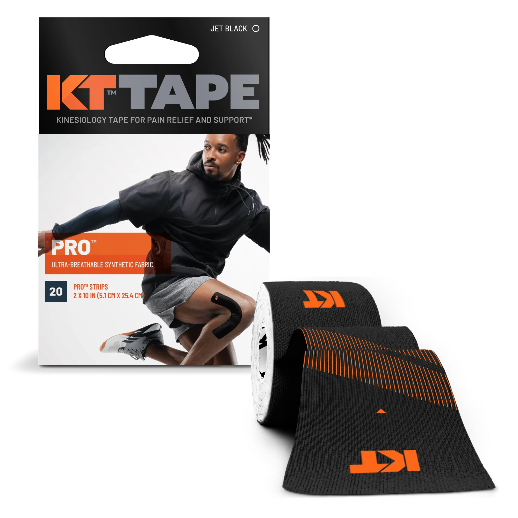 Kt Tape Kinesiology For Pain Relief Jet Black