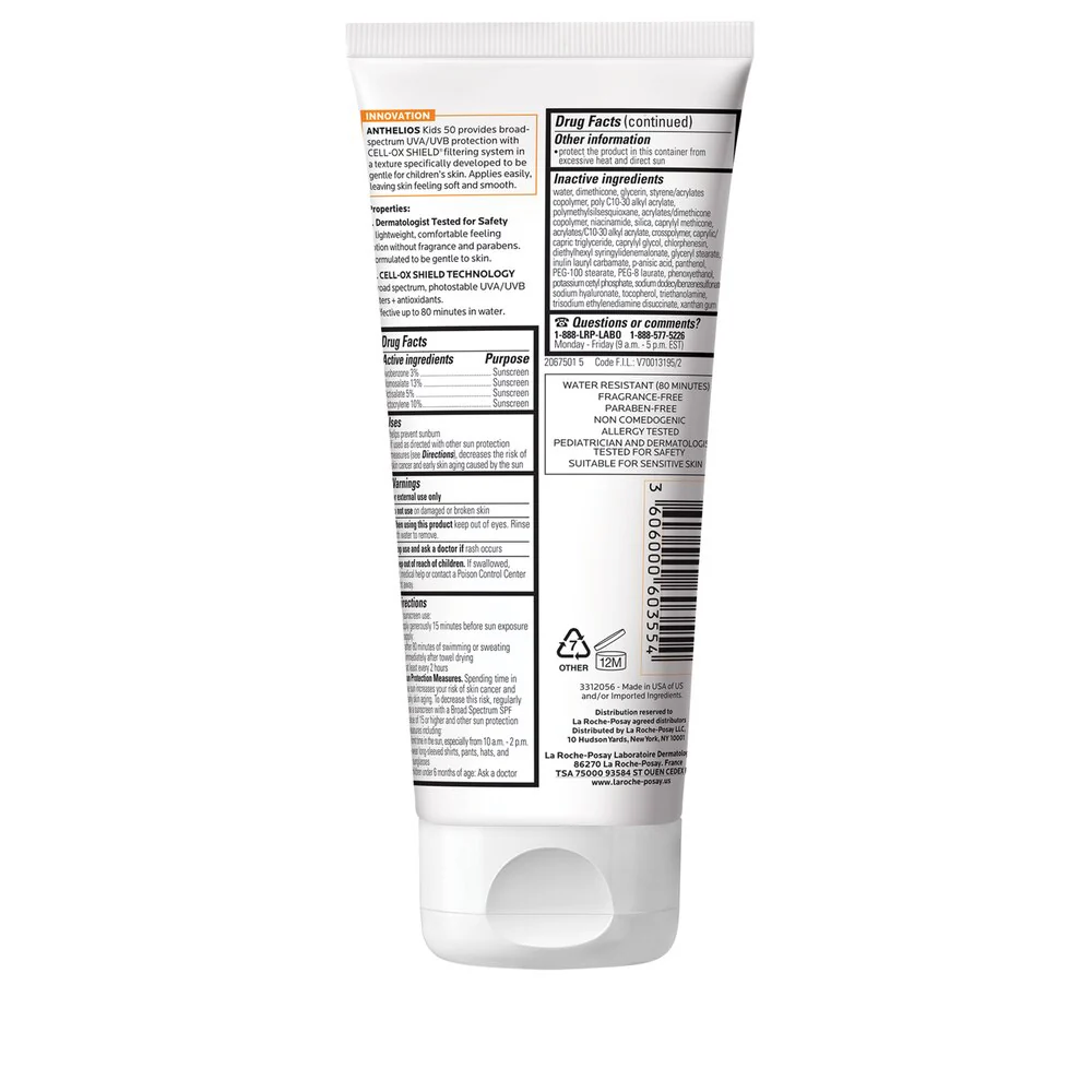 La Roche Posay Anthelios SPF 50 Face & Body Kids Sunscreen 6.7oz - Image 2