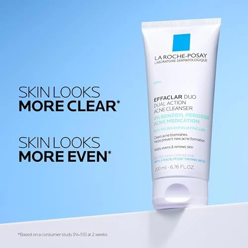 La Roche Posay Effaclar Dual Action Acne Face Cleanser with 4% Benzoyl Peroxide - 6.7 Fl Oz - Image 5