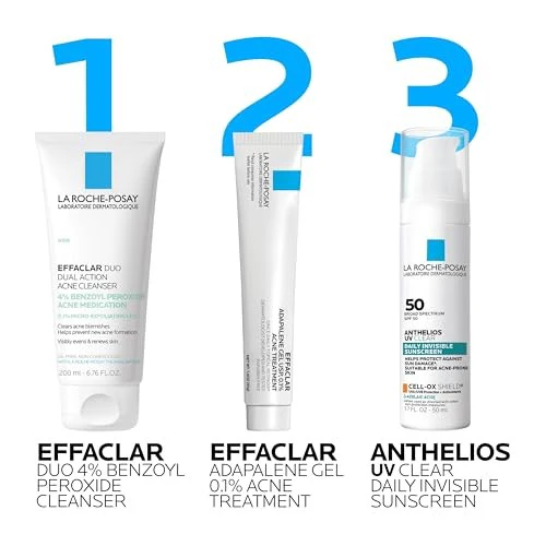 La Roche Posay Effaclar Dual Action Acne Face Cleanser with 4% Benzoyl Peroxide - 6.7 Fl Oz - Image 8