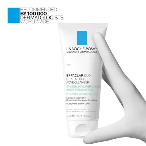 La Roche Posay Effaclar Dual Action Acne Face Cleanser with 4% Benzoyl Peroxide - 6.7 Fl Oz - Image 9