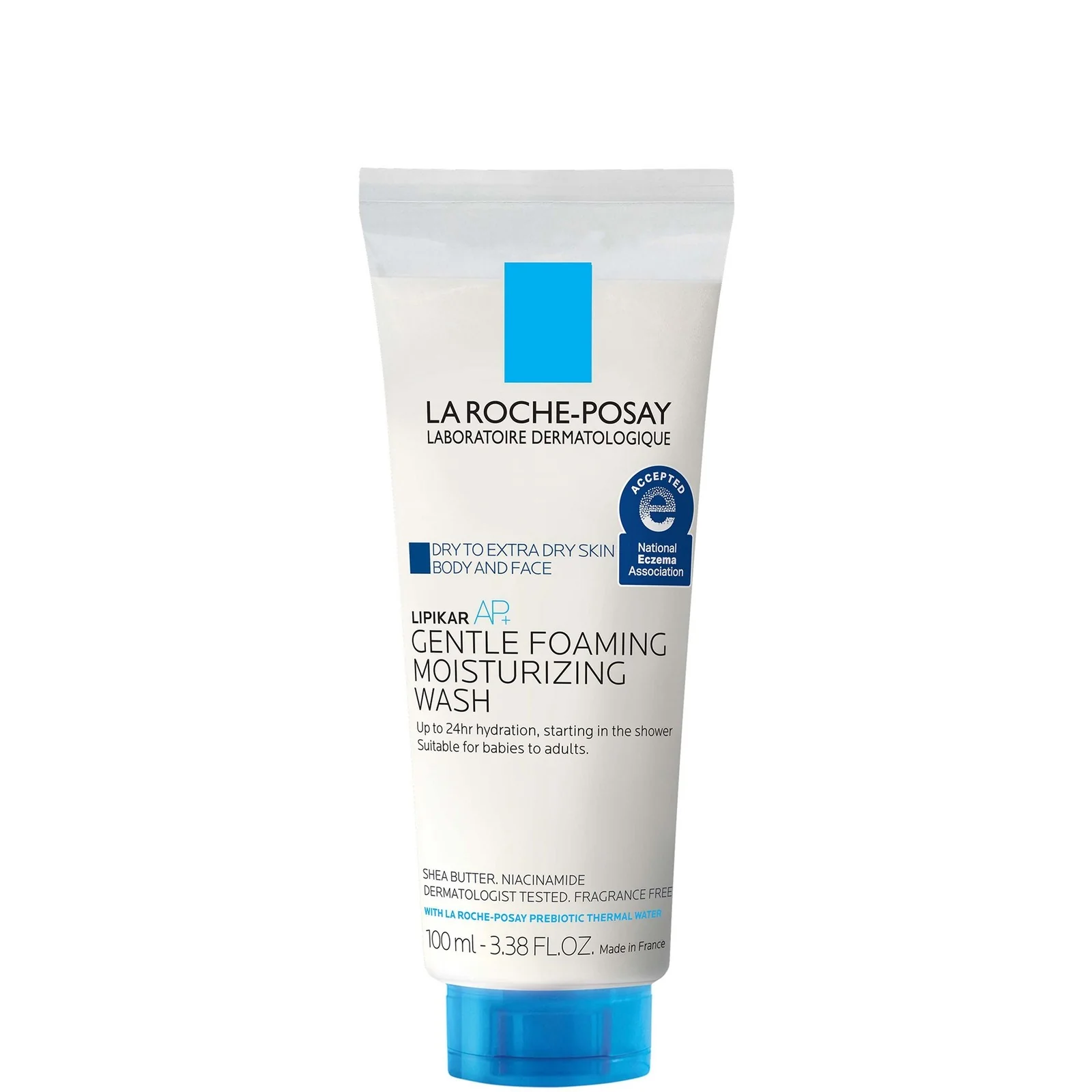 La Roche-Posay Lipikar AP+ Gentle Foaming Moisturizing Wash Shea Butter + Niacinamide + Glycerin 3.38oz