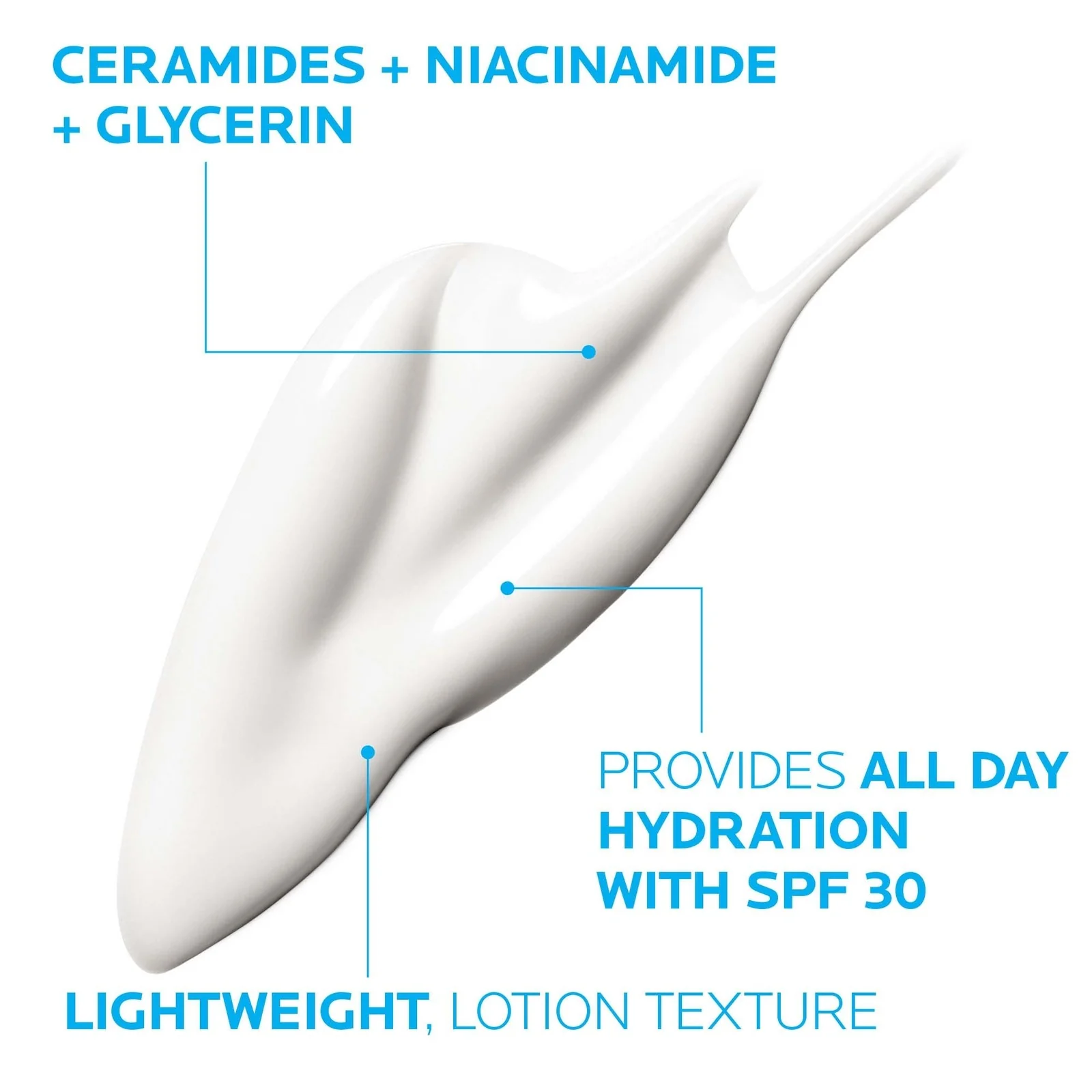 La Roche Posay Toleriane Face Moisturizer Sunscreen with Ceramide and Niacinamide SPF 30 1.35 Fl Oz - Image 2