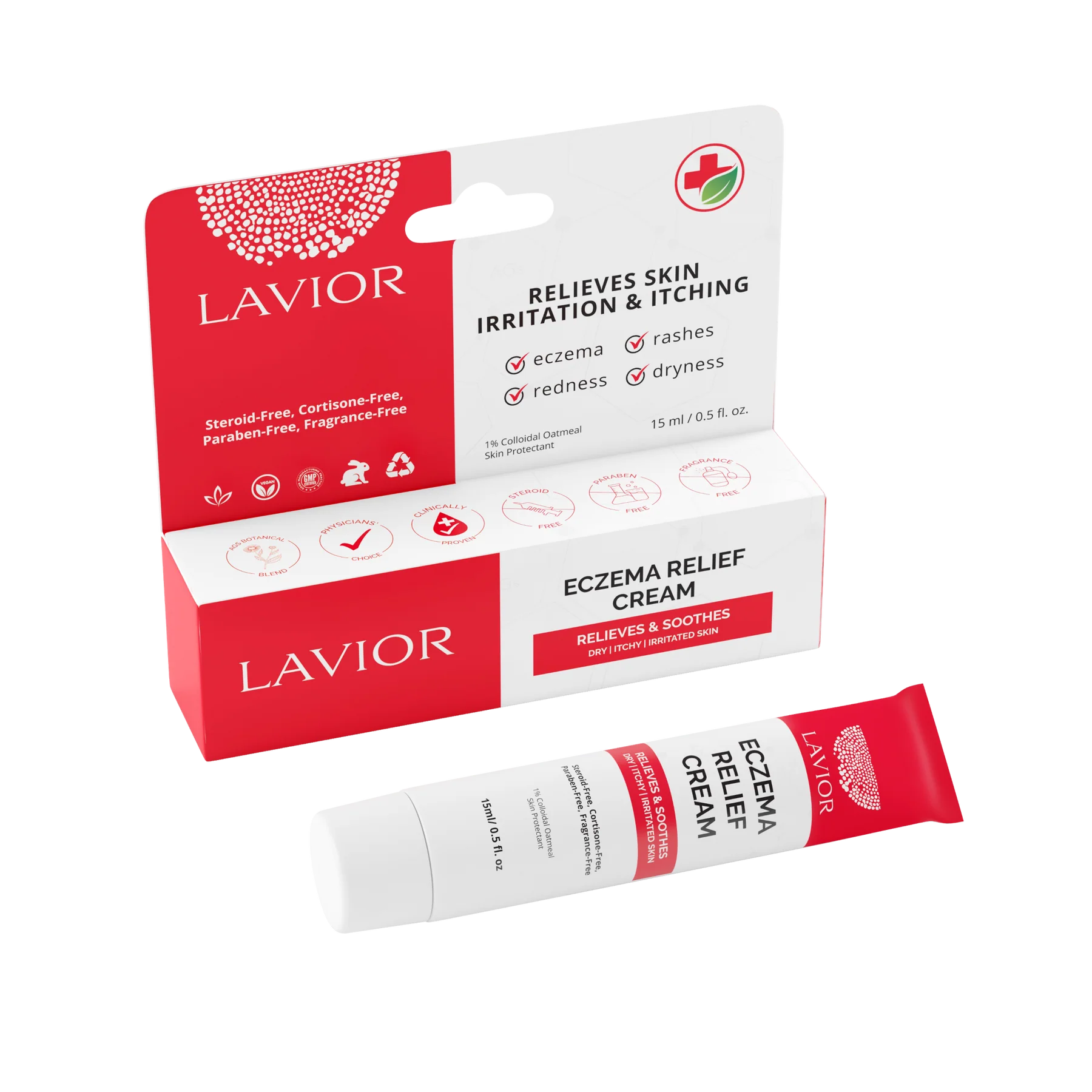 Lavior Eczema Relief Cream 0.5 Oz