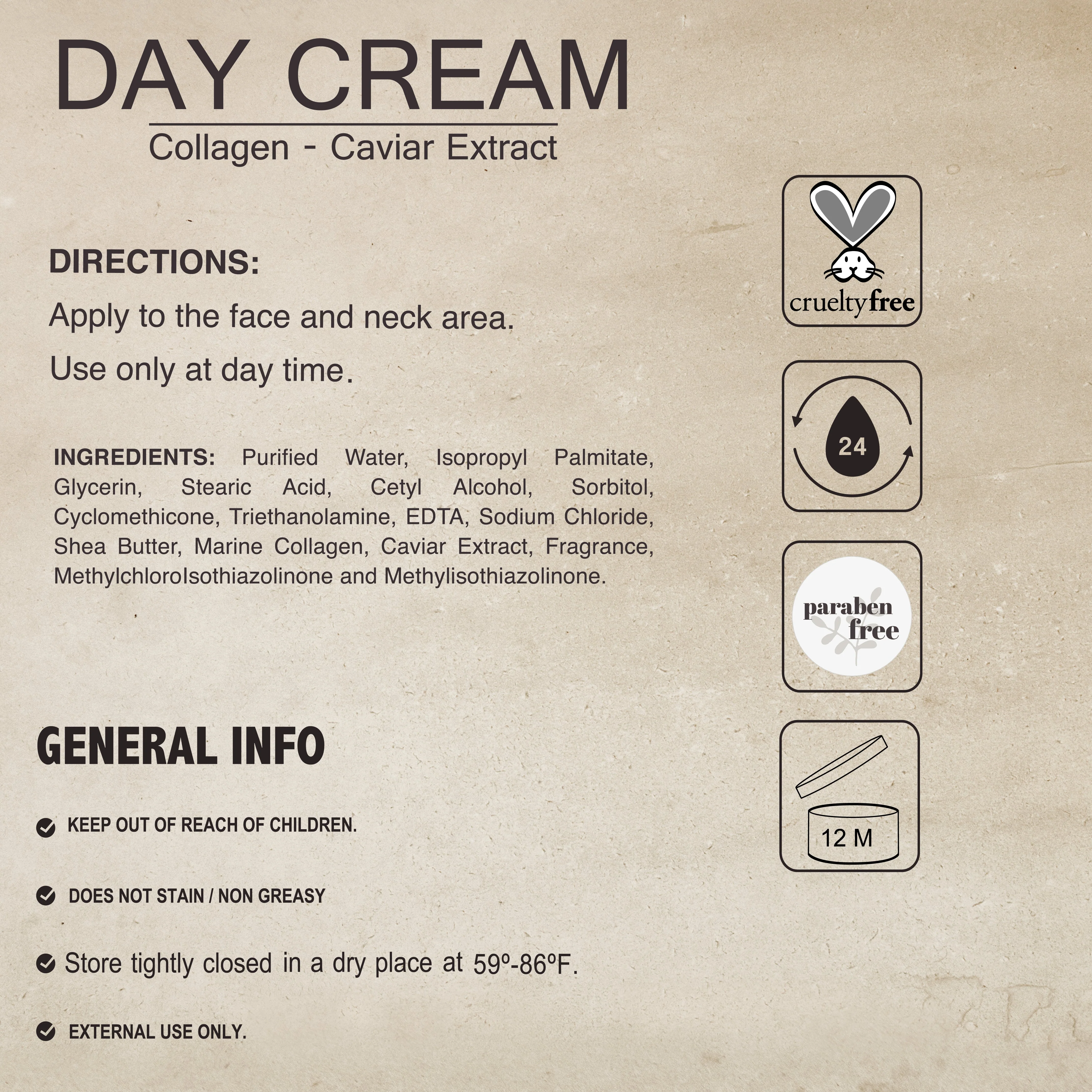 Lawrens Day Cream Collagen Caviar Extract 4oz - Image 2