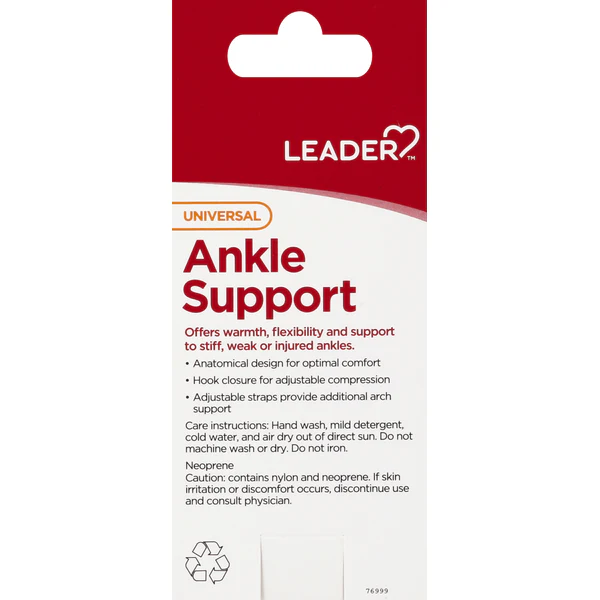 Leader Ankle Support Universal Black - Image 2